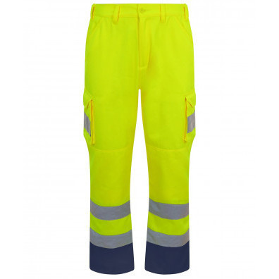 Hi Vis Dual Colour Cargo Trousers