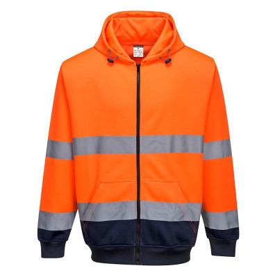 Image number https://s3-cloud.cr8tive-digital.com/cromwell/images/37f0c5c8-d269-4acb-a29f-42fe76cd23ce.jpg of Hi Vis Contrast Zipped Hoodie
