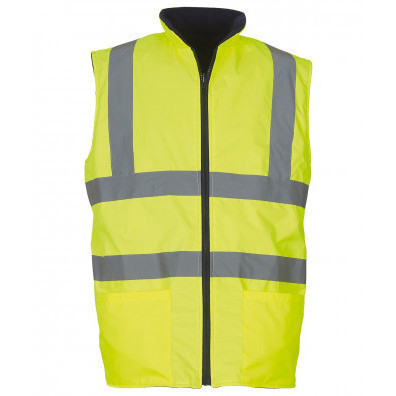 Hi Vis Reversible Fleece Bodywarmer